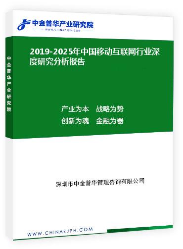 2019-2025年中國(guó)移動(dòng)互聯(lián)網(wǎng)行業(yè)深度研究分析報(bào)告