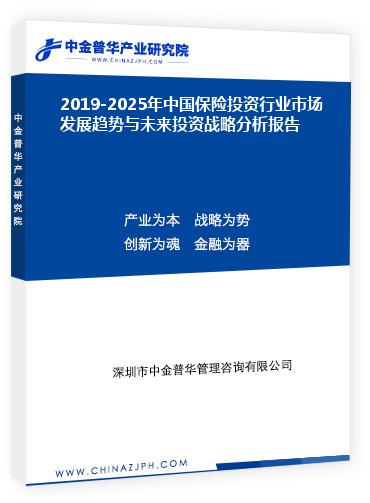 2019-2025年中國(guó)保險(xiǎn)投資行業(yè)市場(chǎng)發(fā)展趨勢(shì)與未來投資戰(zhàn)略分析報(bào)告
